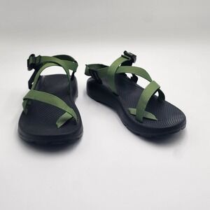 Chaco Vibram Z1 Unaweep Sandals Mens Size 11 Green Straps Hiking Sport Outdoors